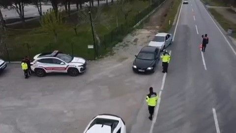 Manisa’da havadan destekli trafik denetimi