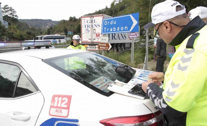 Ordu’da bir haftada 18 binden fazla araç ve sürücüsü denetlendi