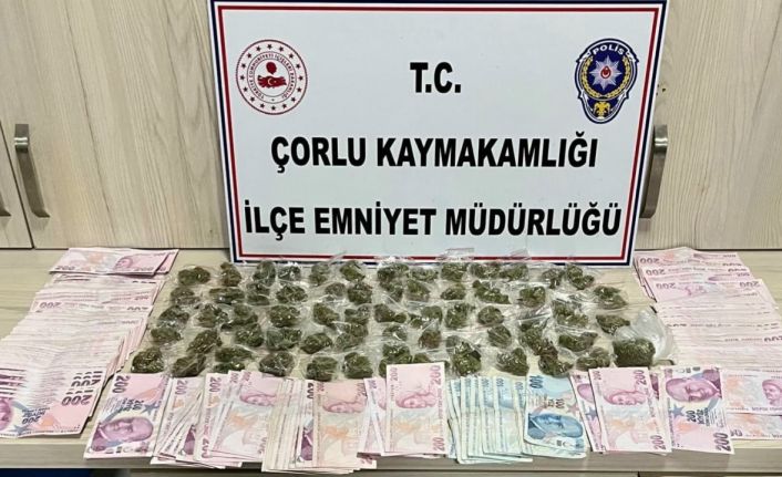 Polis şüphe üzerine durdurdu: 238 gram esrar ele geçirildi