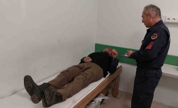 Sokak köpeğinin kovaladığı motosiklet sürücüsü yaşlı adam hastanelik oldu