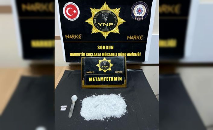 Sorgun’da metamfetamin ele geçirildi