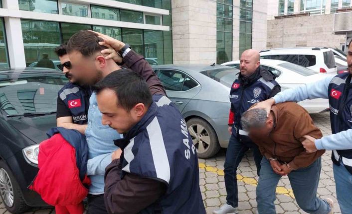49 ilde düzenlenen operasyonda Samsun’da gözaltına alınan 2 kişi adliye sevk edildi
