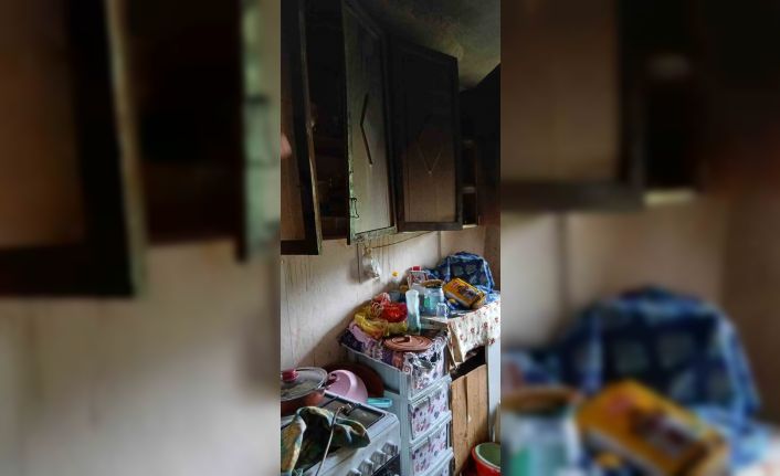 Açık unutulan tüp yangına neden oldu