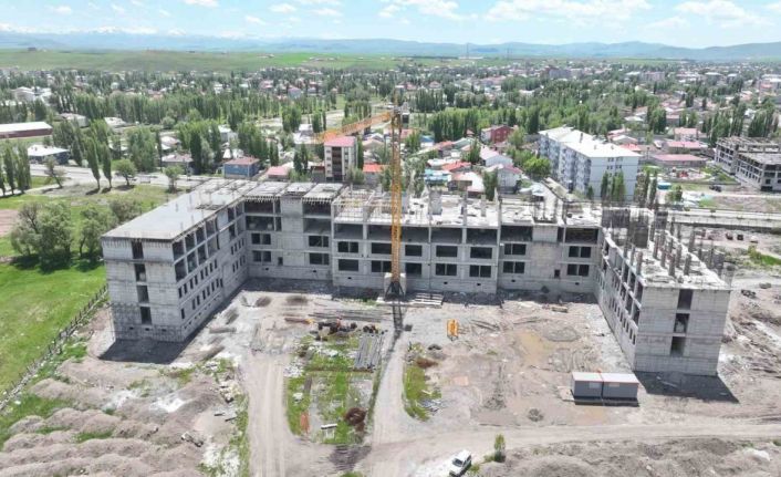 Ağrı İl Emniyet Müdürlüğü yeni hizmet binası inşaatı hızla sürüyor