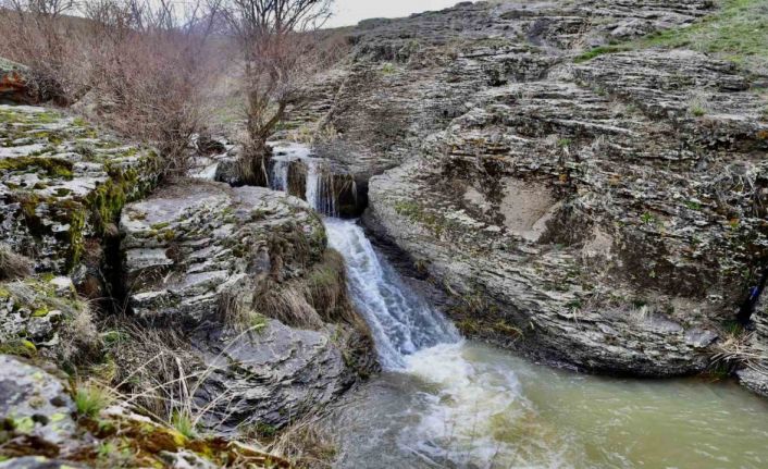Ağrı’nın saklı güzelliği Bekiran Şelalesi baharda güzelliğiyle mest ediyor
