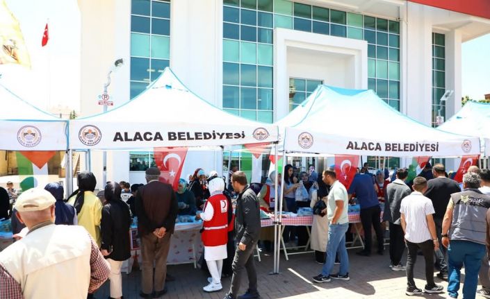 Alaca’da Gazze’ye destek kampanyasına büyük ilgili