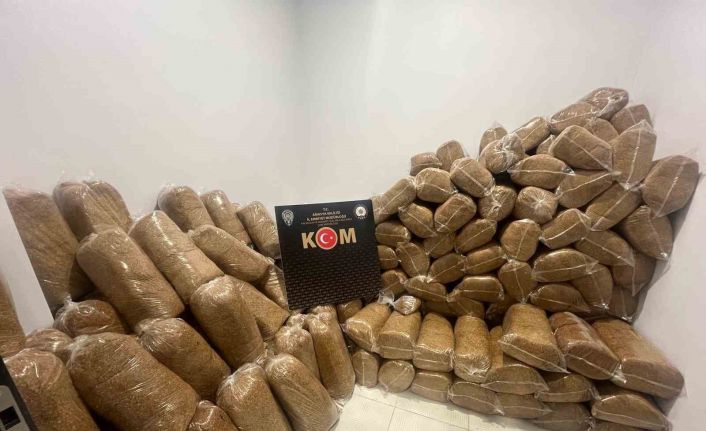 Amasya’da 1 ton 240 kilo kıyılmış tütün ele geçirildi, 1 gözaltı