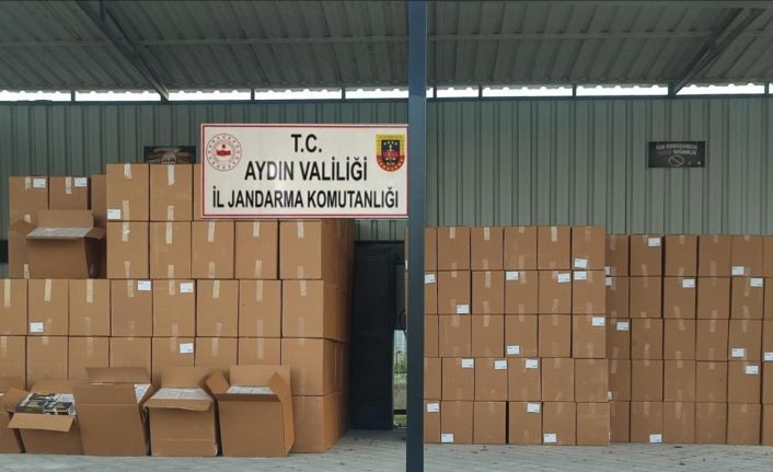 Aydın’da 4,5 milyon değerinde makaron ele geçirildi