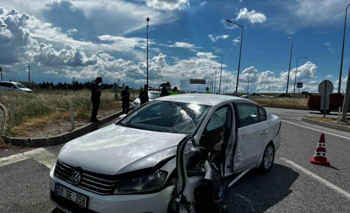 Babaeski’de trafik kazası: 3 yaralı