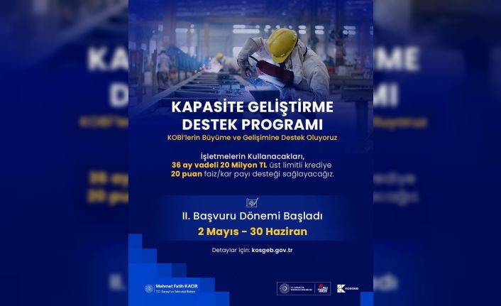 Bakan Kacır: "20 milyon lira üst limitli, 36 ay vadeli finansman için 20 puanlık faiz/kâr payı desteği sağlıyoruz"