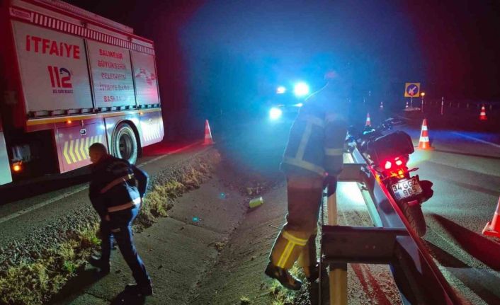 Balıkesir’de motosiklet kazası: 1 kişi hayatını kaybetti