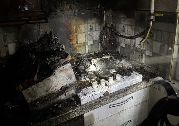 Bandırma’da çıkan yangın kısa sürede söndürüldü