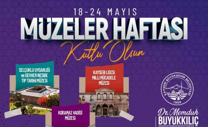 Başkan Büyükkılıç: "Müzeler Haftası’nda büyükşehirin müzeleri ücretsiz olacak"