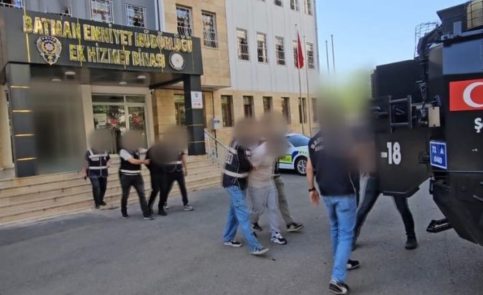 Batman merkezli suç örgütüne yönelik operasyonda 9 tutuklama