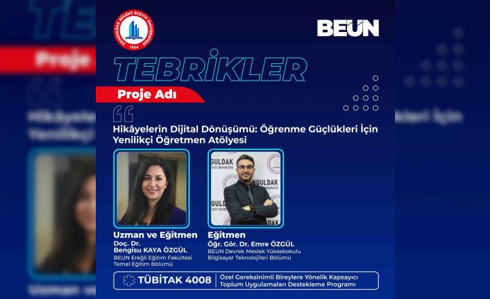 BEUN akademisyenlerinin "Hikâyelerin Dijital Dönüşümü" projesine TÜBİTAK’tan destek