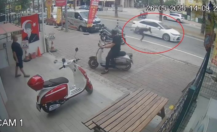 Bir anda takla atarak yere düştü, ne yaşadığına o da anlam veremedi