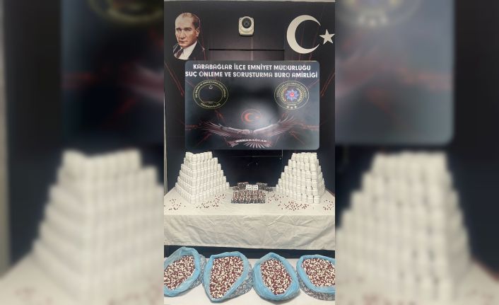 Bir evden 46 bin 260 adet sentetik ecza maddesi ele geçirildi
