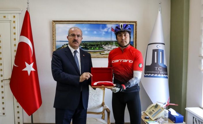 Bisikleti ile 106 yıl sonra aynı güzergahtan Türk bayrağını Samsun’a ulaştıracak