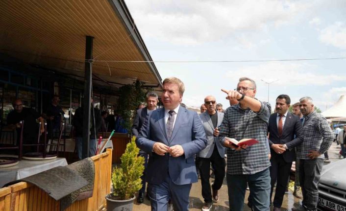 Buğday Meydanı’nda hasar tespit çalışmaları yapıldı