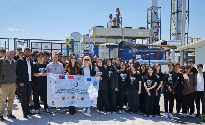 Büyükşehirin çevreci tesisine liseli gençlerden yakın takip