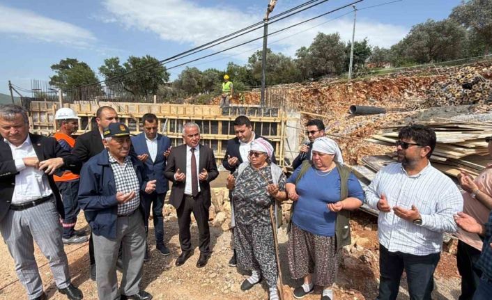 Çamlık Camii’nin temeli dualarla atıldı