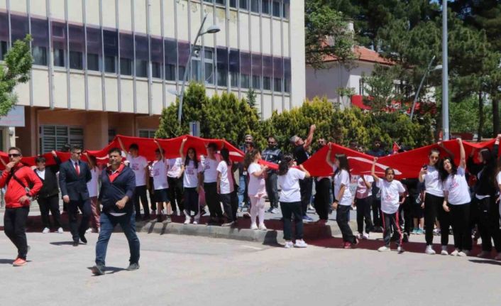 Çankırı’da gençler 19 Mayıs için yürüdü