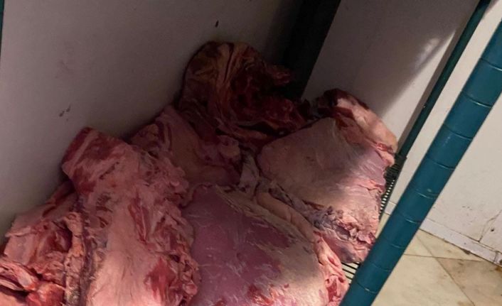 Çerkezköy’de zincir markette şok "et" denetimi