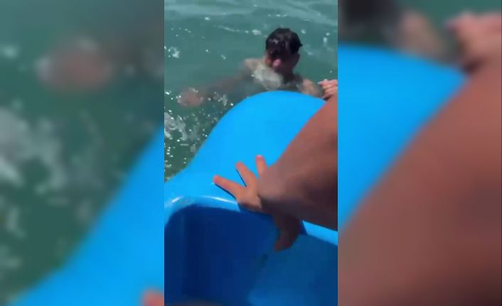 Denizde boğulmaktan son anda kurtarıldı