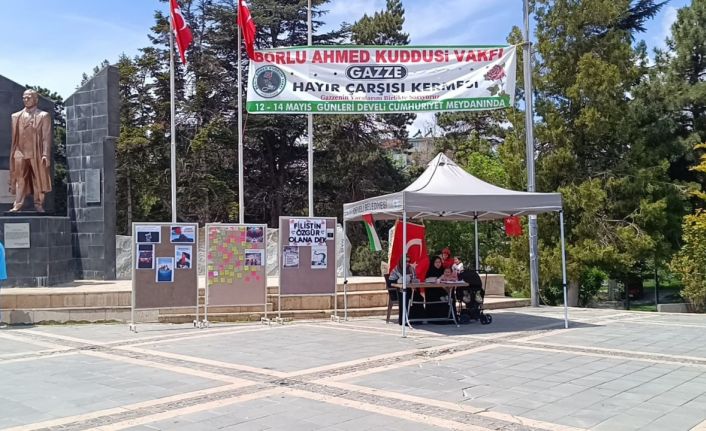 Develi’de Gazze için hayır panayırı düzenlendi