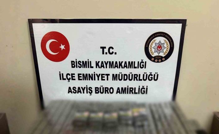 Diyarbakır’da 360 paket bandrolsuz tütün mamülleri ve 400 adet tabanca fişeği ele geçirildi