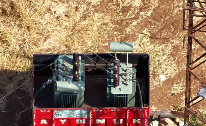 Dronla tespit edilen kaçak trafoyla 200 hanelik elektrik tüketildiği ortaya çıktı
