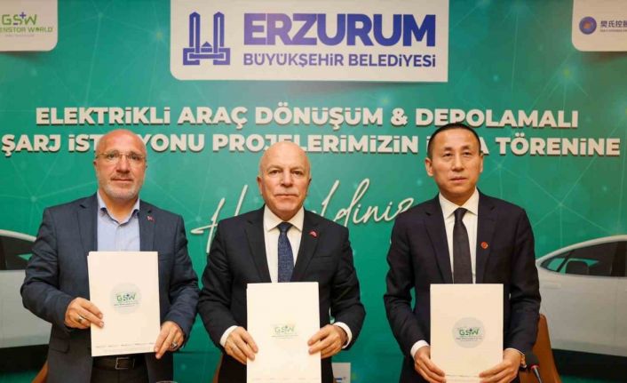 Erzurum’a dev yatırım: "Elektrikli araç dönüşümü ve enerji depolamalı şarj istasyonları kurulacak"