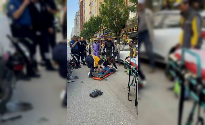 Eskişehir’deki trafik kazasında motosiklet sürücüsü yaralandı