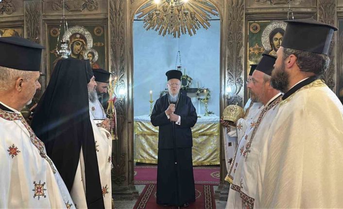 Fener Rum Patriği Bartholomeos, Gökçeada’da ayine katıldı