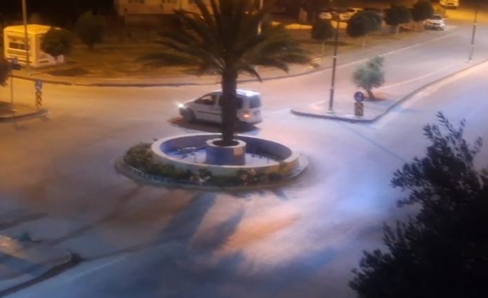 Gece yarısı 3 saat dirift attı, mahalleliyi canından bezdirdi