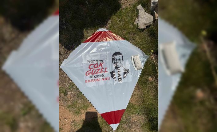 Gençlik Şöleni’nde Ekrem İmamoğlu’nun yer aldığı uçurtmalar dağıtıldı