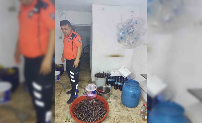 Halk sağlığını tehdit eden ruhsatsız şalgam imalathanesi mühürlendi