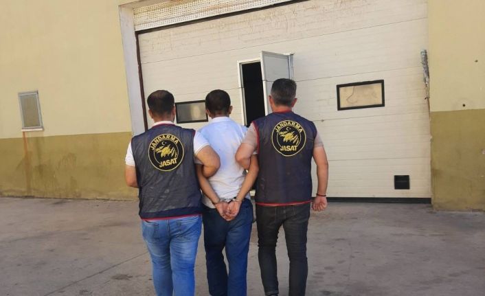 Hırsızlık suçundan aranan hükümlüyü jandarma yakaladı