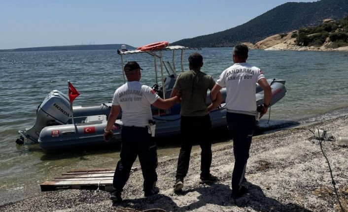 Jandarmayı görünce kaçmaya çalışan şüpheli yakalandı