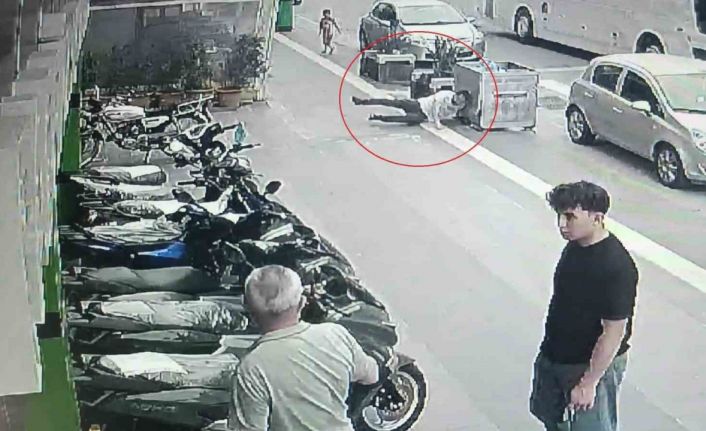 Kafasını çöp konteynerine çarptı, kimse hastaneye gitmeye ikna edemedi