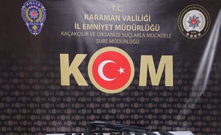 Karaman’da 1 haftada 13 ruhsatsız silah ele geçirildi