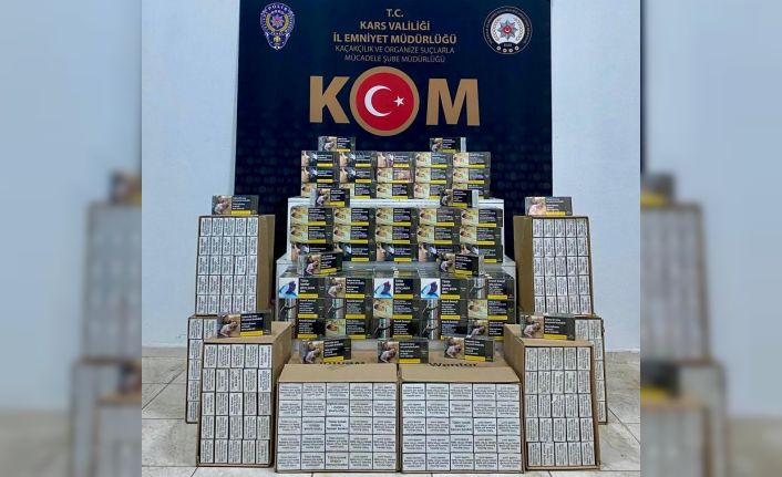 Kars’ta 130 bin boş makaron ele geçirildi