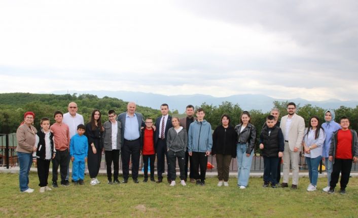 Kaymakam ve Başkan özel öğrencileri ağırladı