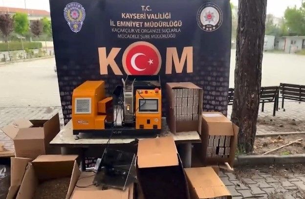 Kayseri’de 70 kilo kaçak tütün yakalandı