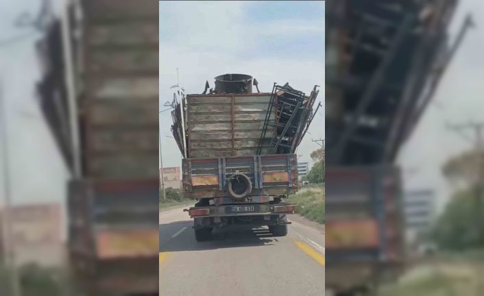 Kazaya davetiye çıkararak yük taşıyan sürücüye ceza yağdı