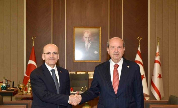 KKTC Cumhurbaşkanı Tatar, Bakan Şimşek’i kabul etti