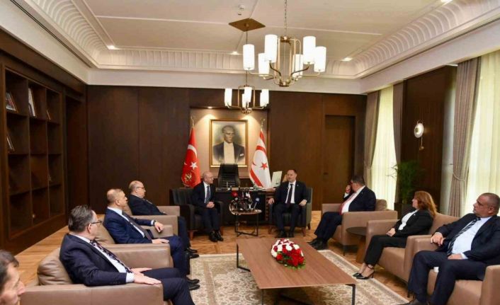 KKTC Cumhuriyet Meclis Başkanı Öztürkler, Bakanı Şimşek’i kabul etti