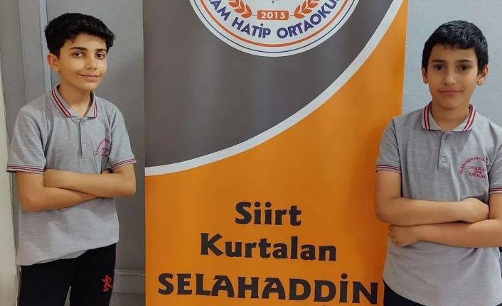 Kurtalanlı öğrenciler bursluluk sınavında Türkiye birincisi oldu