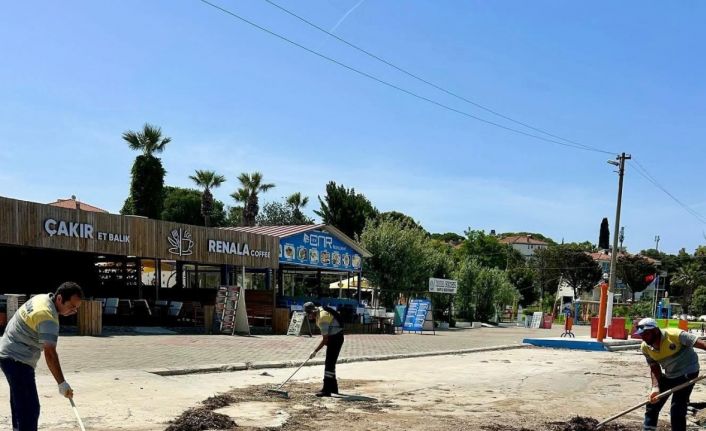 Mavişehir sahilinde temizlik çalışması yapıldı