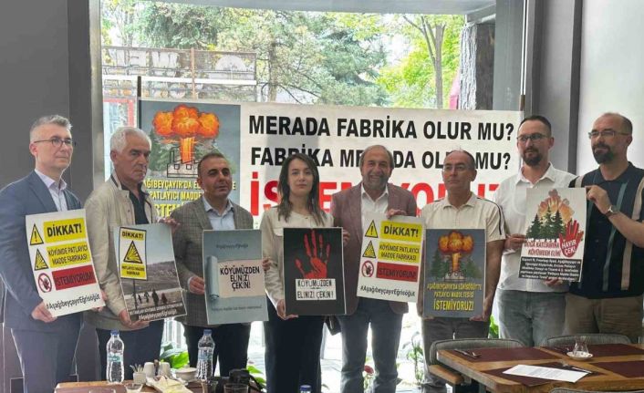 Merada yapılmak istenen patlayıcı tesisine tepki